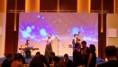Japanese event lighting backdrop musicians